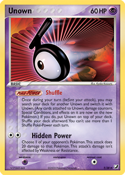 Unown · Kyoko Koizumi · Unseen Forces Unown Collection