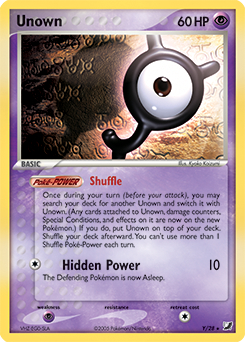 Unown · Kyoko Koizumi · Unseen Forces Unown Collection